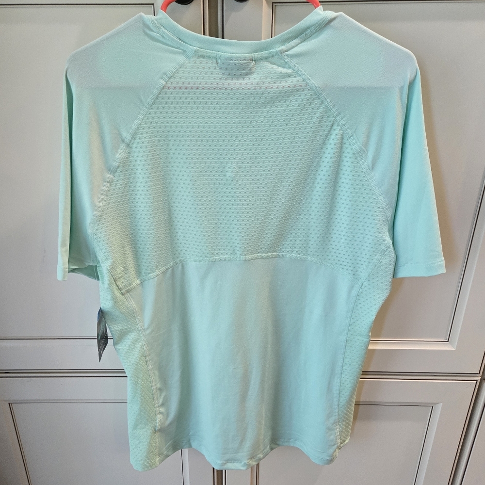 NWT Columbia Maplegate Short Sleeve Top Size L Mint - Picture 3 of 7